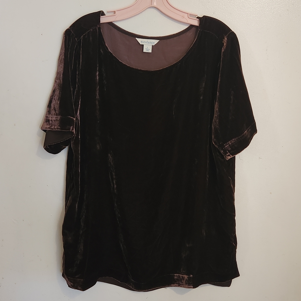Sundance Velvet Short Sleeve Tee - Rich Chocolate